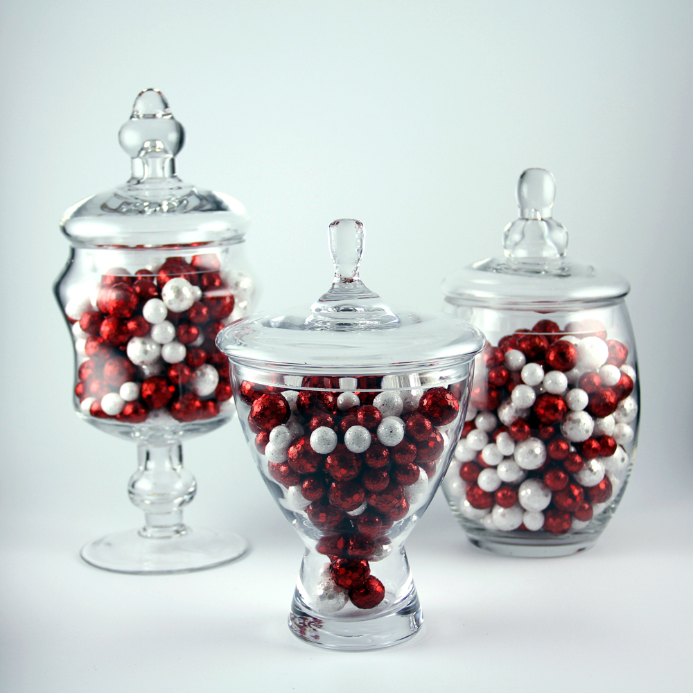 Apothecary Jar 3 Piece Set Wedding Candy Buffet eBay