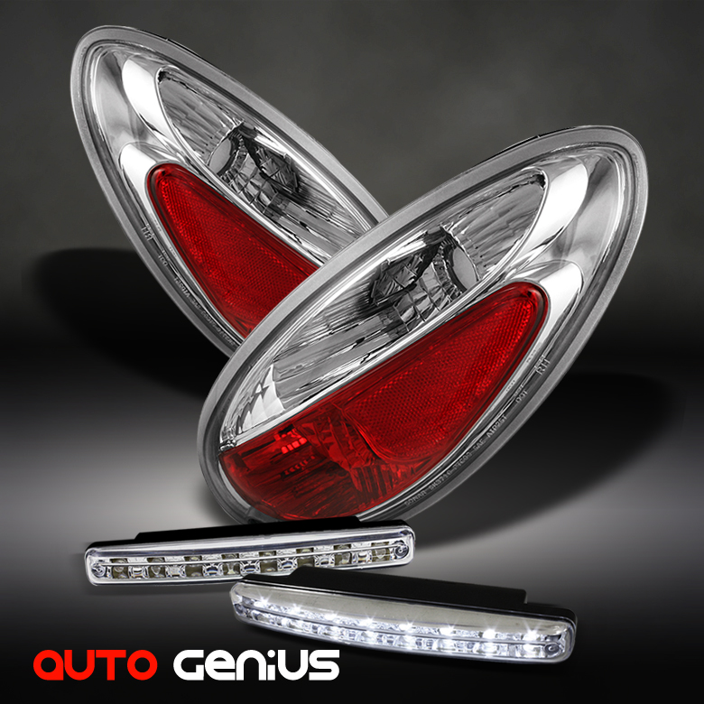 0105 PT CRUISER CHROME ALTEZZA TAIL LIGHTS + DAYTIME LED RUNNING LIGHTS COMBO eBay