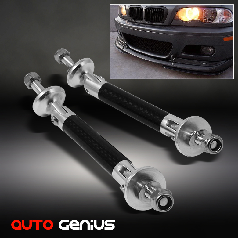 LIGHT WEIGHT FRONT LIP SPLITTER SUPPORT ROD RODS STRUTS CARBON FIBER