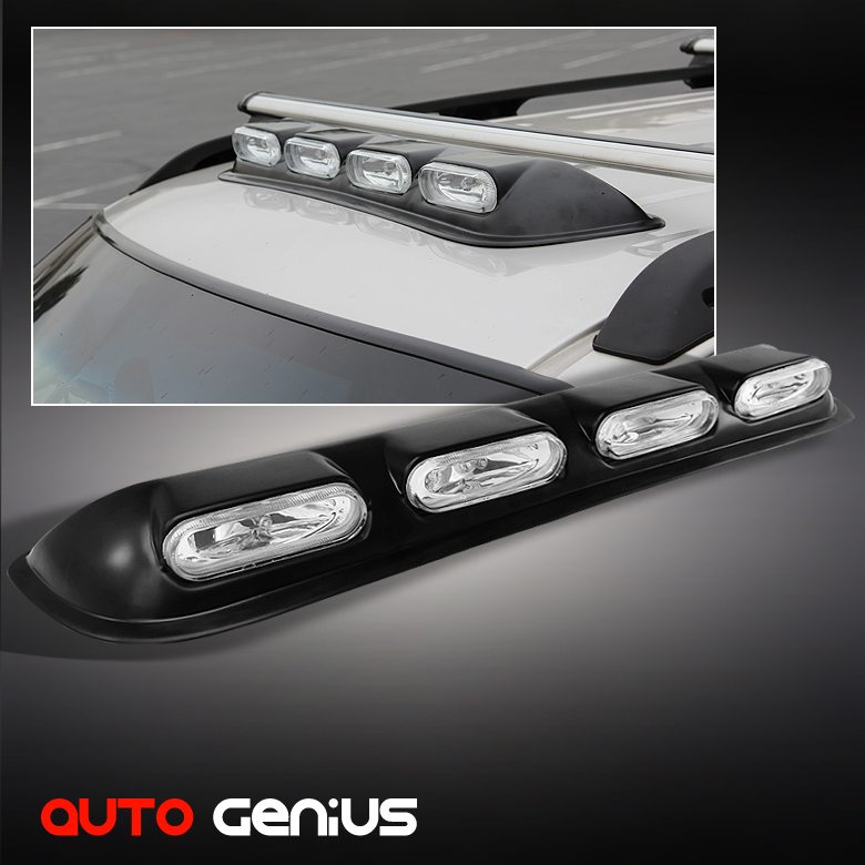 OVAL SHAPE (LESS WIND BLOCKING) ROOF TOP LIGHT BAR OFFROAD FOG LAMPS w