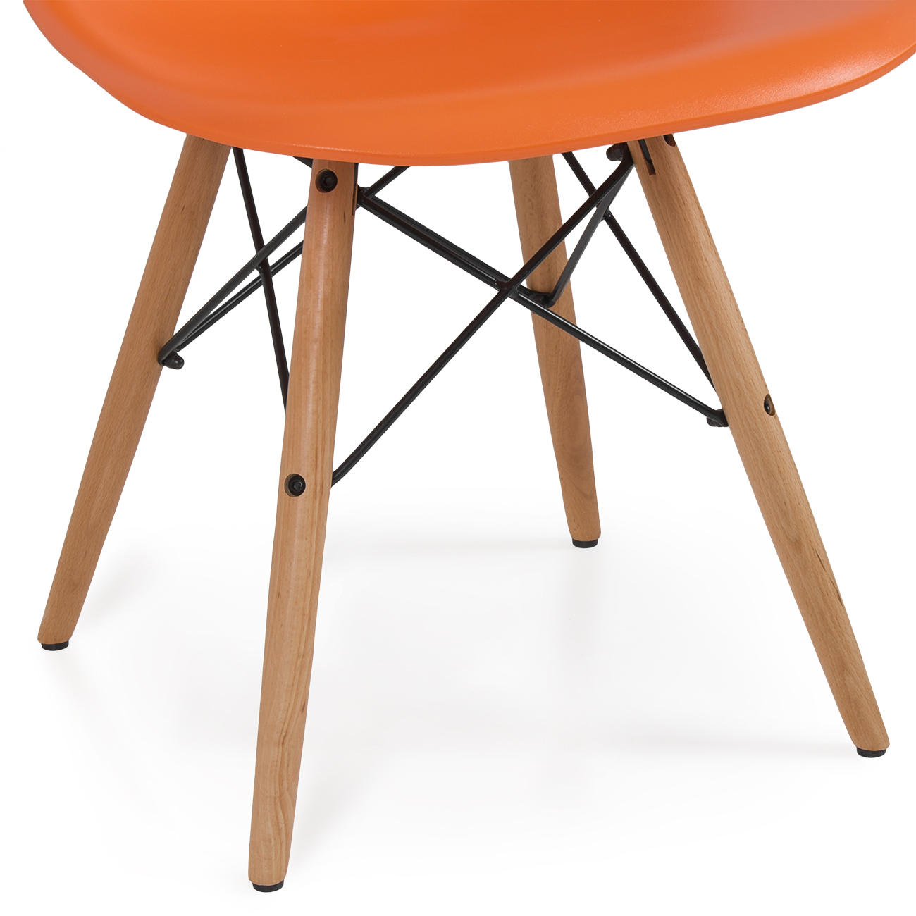 Style DSW Wood Base Mid Century Modern Shell Dining Side Chair, Set of 2 eBay