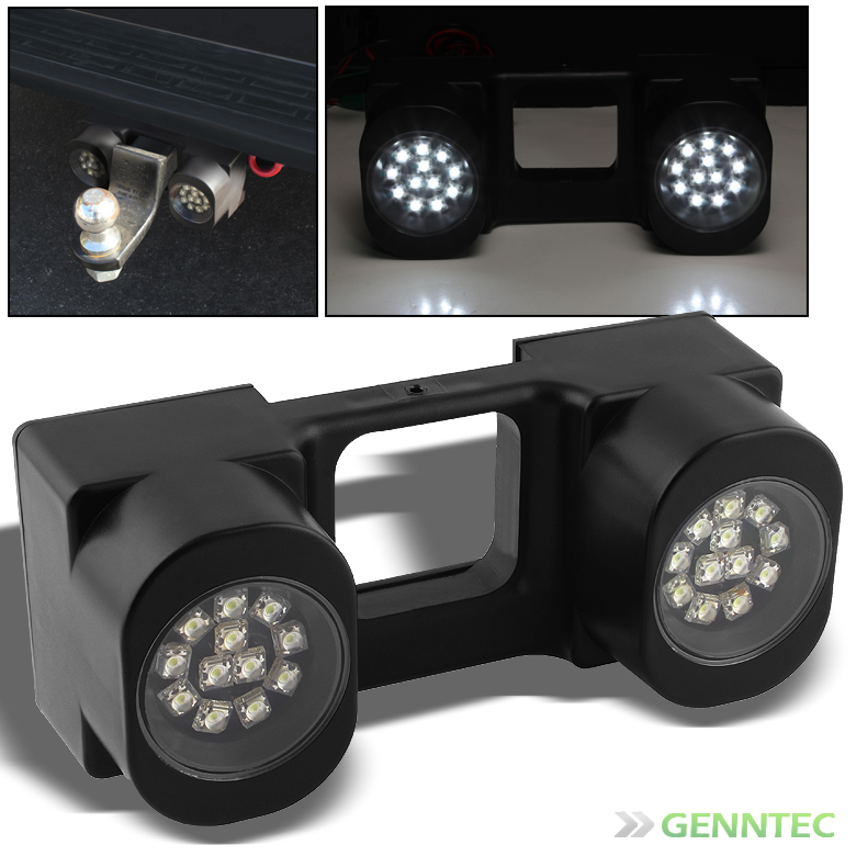 Trailer/Truck Tow Hitch 24 Super Bright White LED Lights Lamps On 2