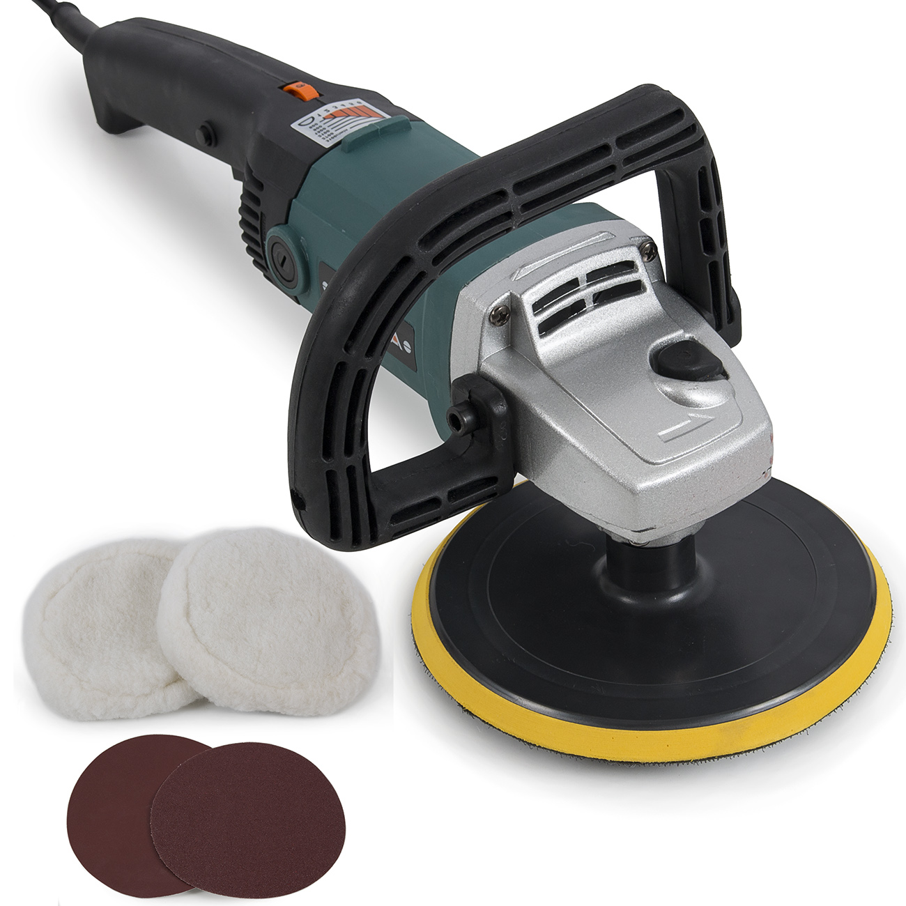 7" Electric Car Boat Paint Polisher Sander Detail 1600W Variable Speed