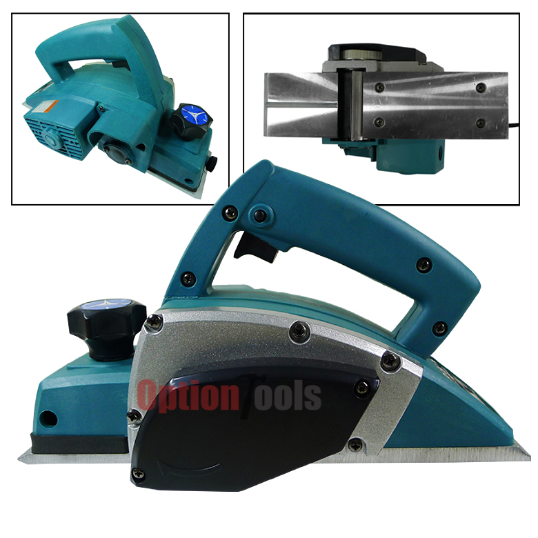 31/4" Hand Held Electric Wood Planer Power Planing Door Woodworking w/2 Blades