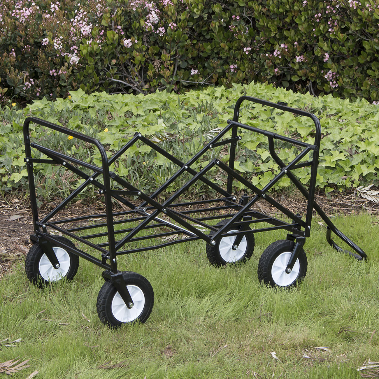 Collapsible Folding Wagon Cart Garden Buggy Shopping Beach Toy Sports