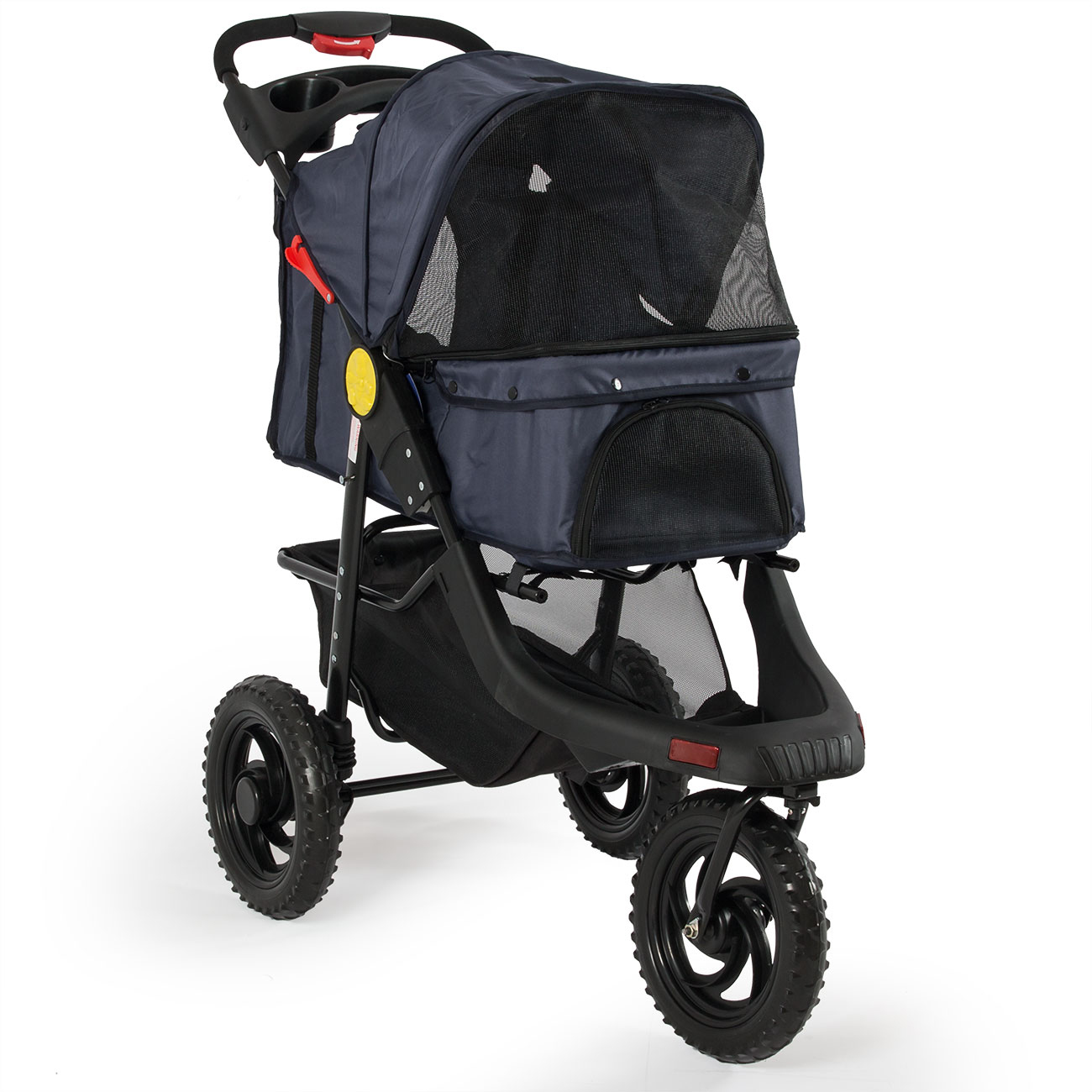 Deluxe Pet Stroller Carrier Dog Cat Folding Cart Wheel Puppy Gear Travel Jogging eBay