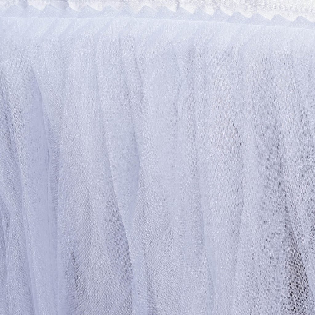 Two Layers Tulle TABLE SKIRT 3 sizes Wedding Party Linens Dinner Decorations