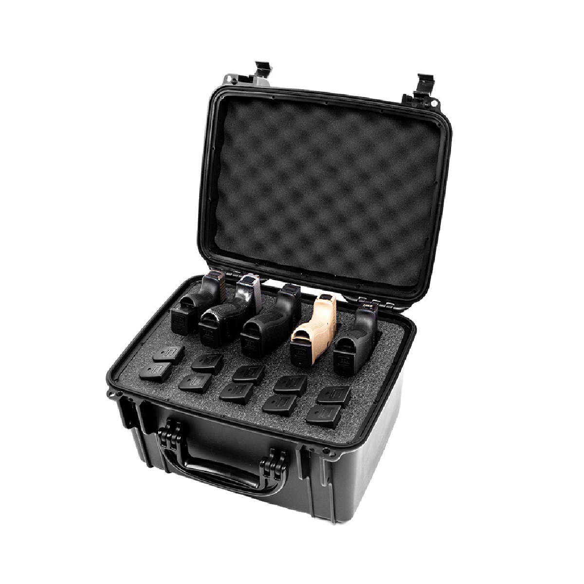 Quick Fire QF540S 5 Gun Pistol Storage Case, Watertight and Tough