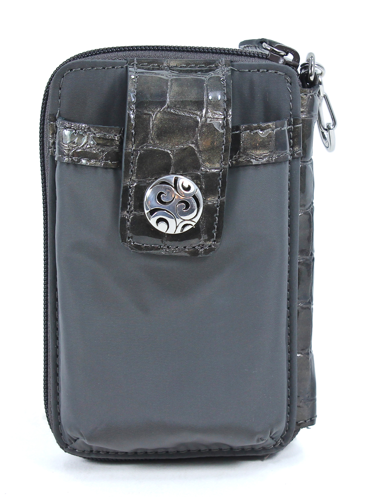 Brighton Pewter Twister Phone Zip Card Case Holder New eBay