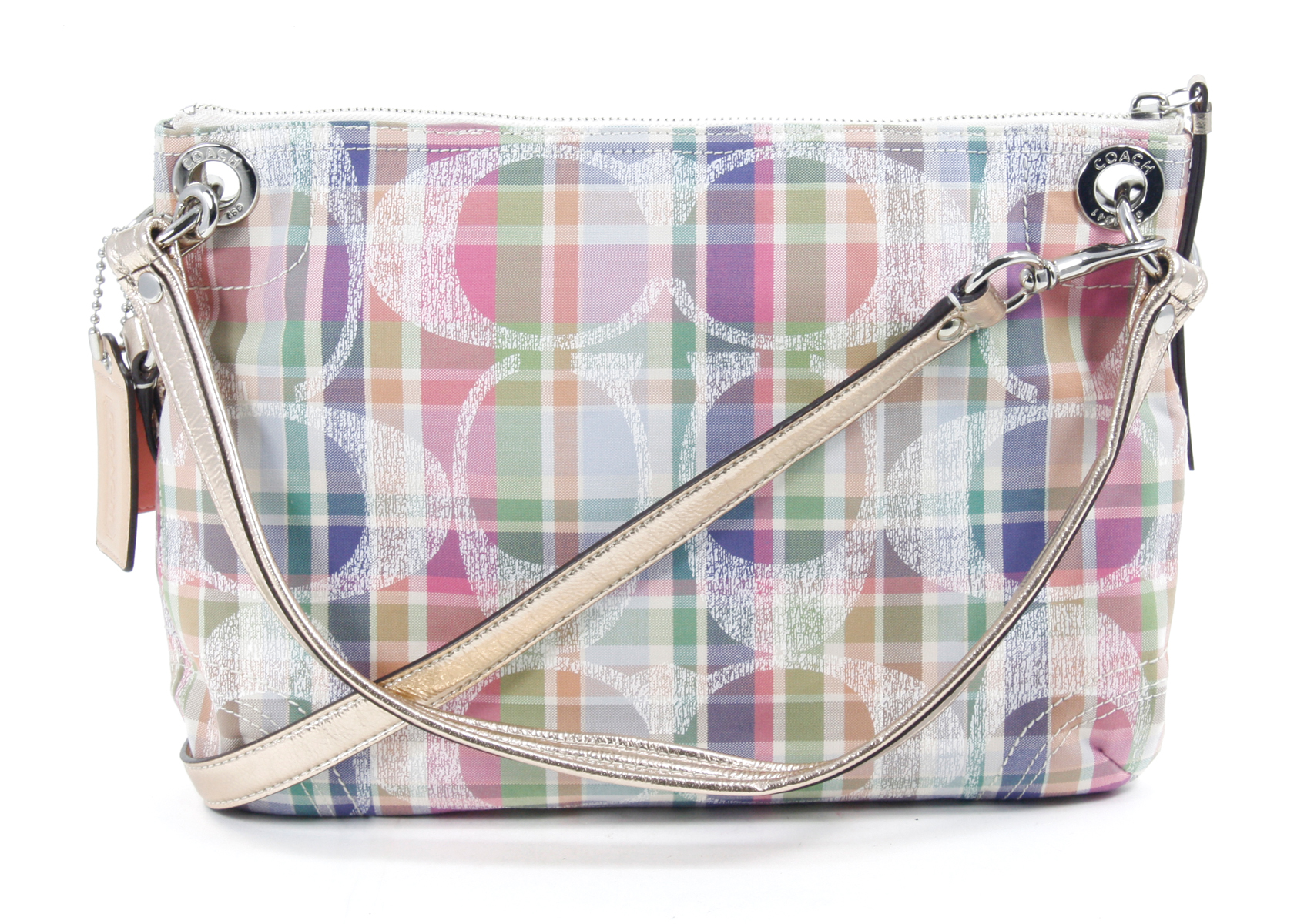 Coach Poppy Signature Madras Hippie Crossbody Purse Plaid New eBay