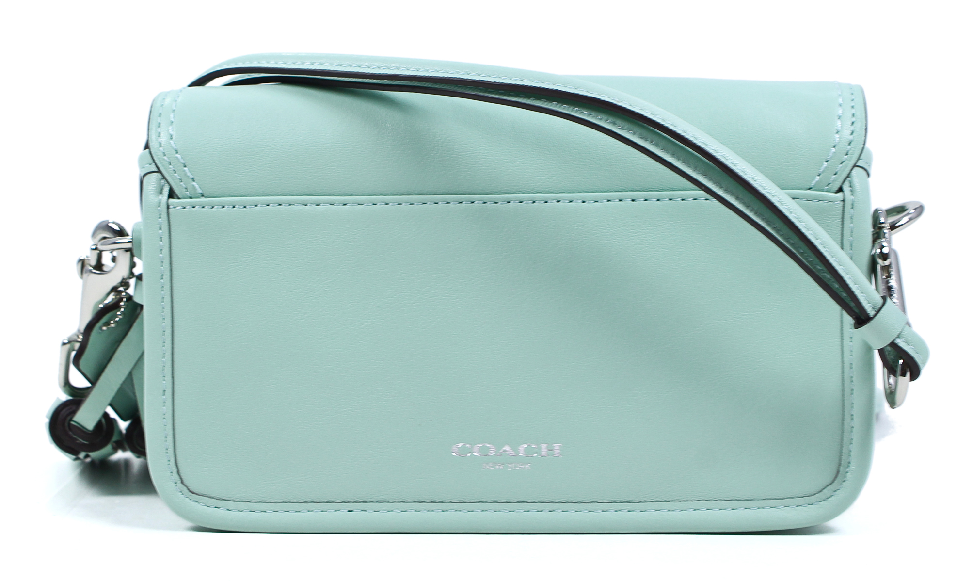 Coach Mint Green Legacy Leather Penny Shoulder Purse Crossbody Bag New