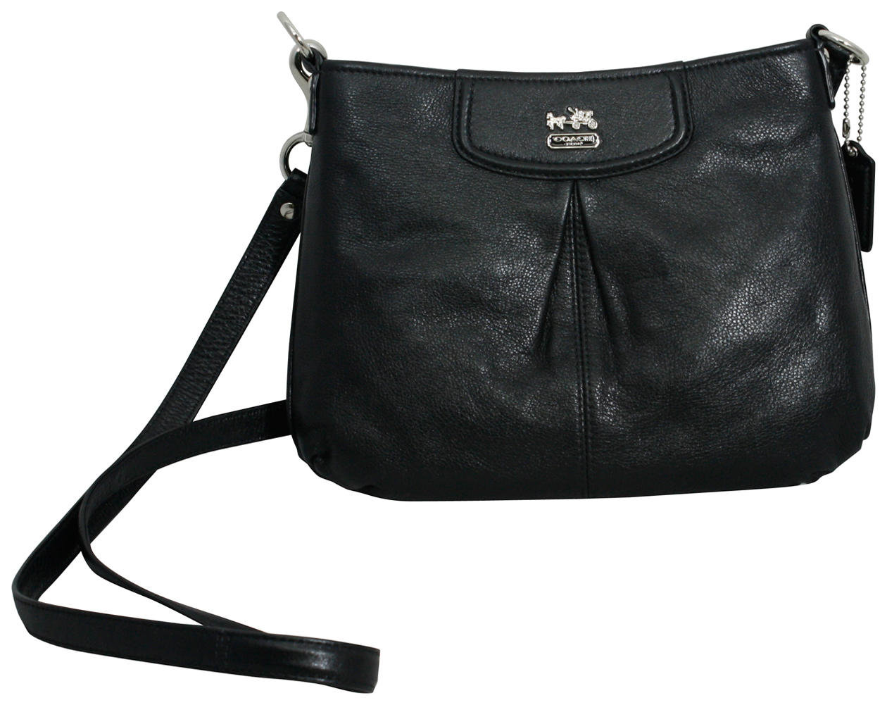 Coach Madison Leather Fashion Swingpack Black Crossbody Handbag New eBay