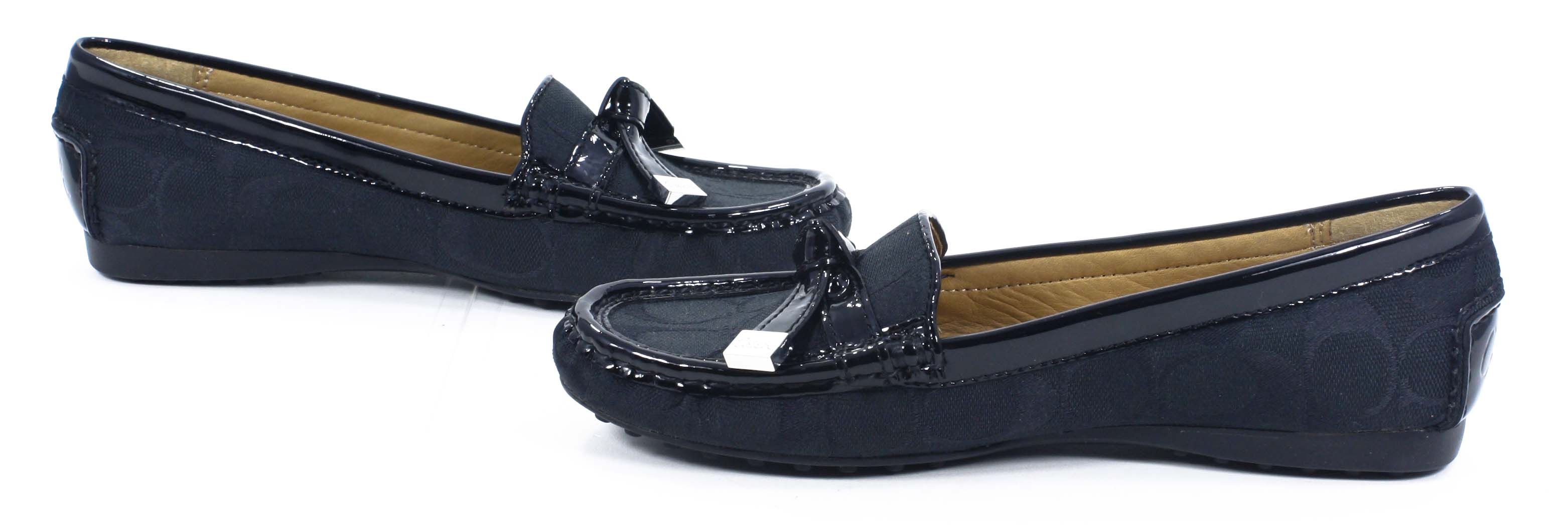 coach signature loafers coach frida black signature jacquard patent leather flat coach signature loafers coach frida black signature jacquard patent leather flat