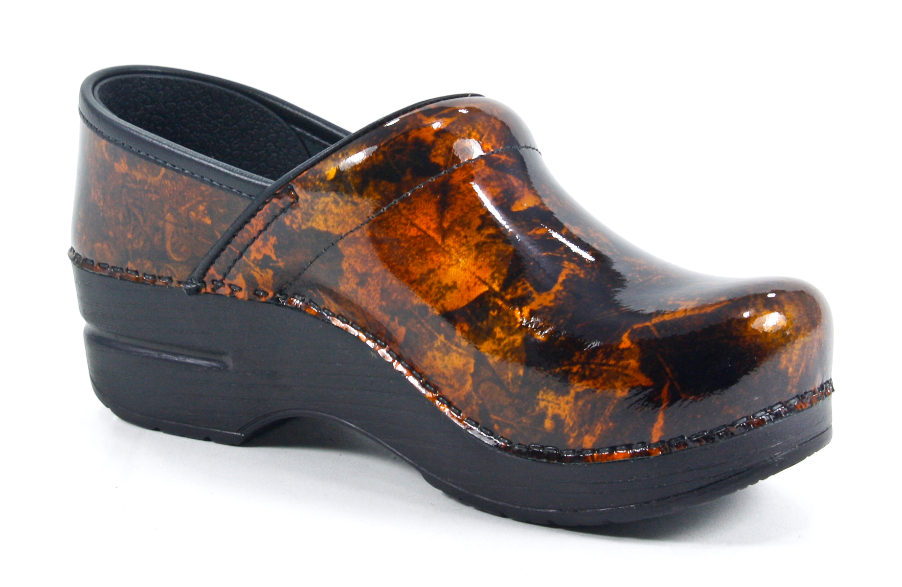 Dansko Professional Copper Leaf Patent Leather Clog Shoe Dansko Professional Copper Leaf Patent Leather Clog Shoe