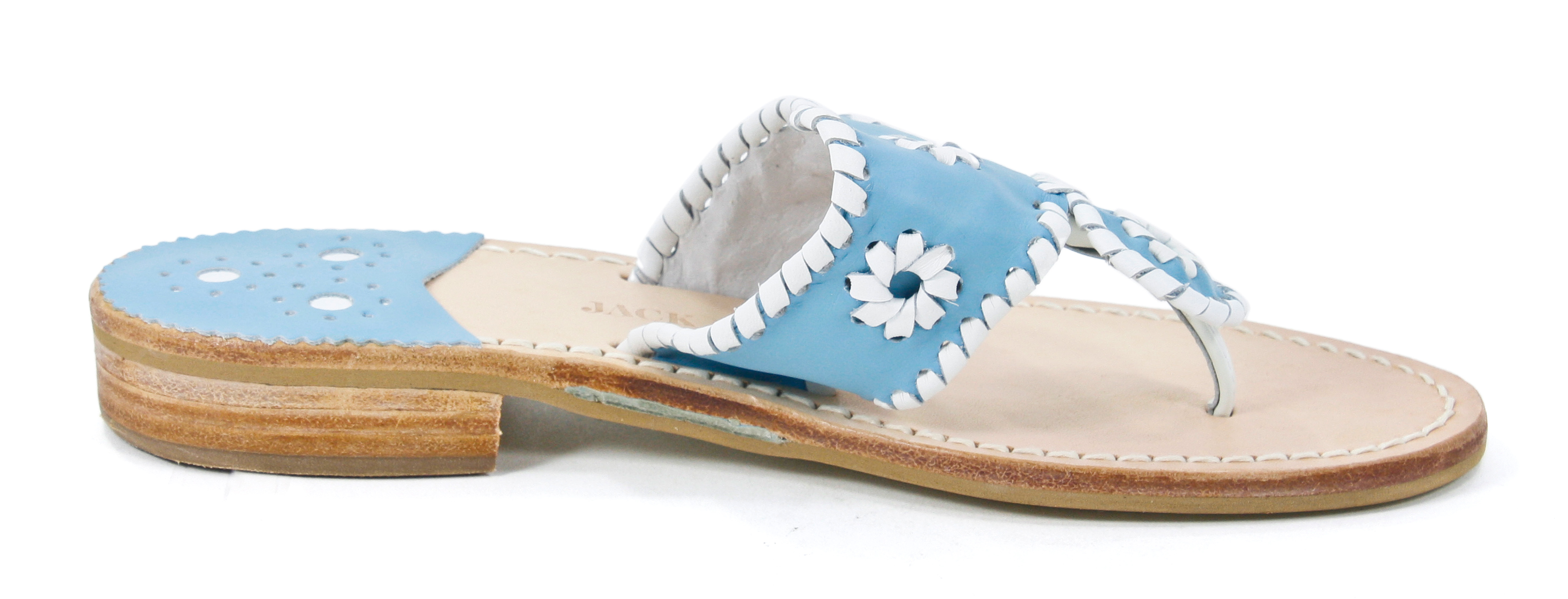 Jack Rogers Navajo Carolina Light Sky Blue UNC Sandals Shoe 6 New eBay