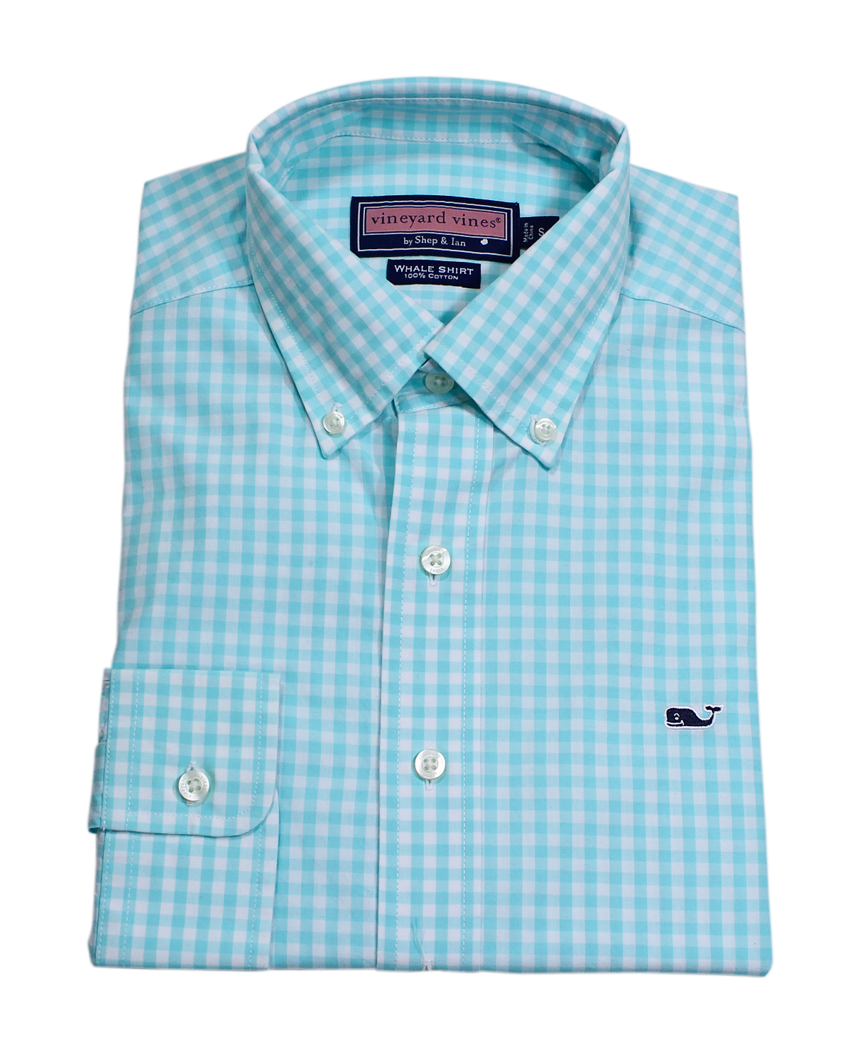 Vineyard Vines Mens Whale Shirt Gingham Pool Side Button Down Shirt L