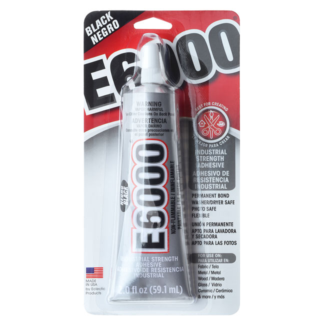 E6000 Adhesive, Industrial Strength Glue, 2 Ounce Tube, Black eBay