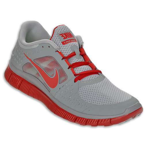 Nike Free Run+ 3 Wolf Grey Gym Red Mens Athletic Sneaker Nike Free Run+ 3 Wolf Grey Gym Red Mens Athletic Sneaker | eBay main image 3