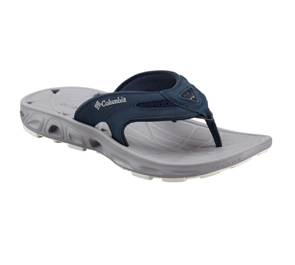 Columbia Men's Techsun Vent Flip Leather PFG - Blue | Discount Columbia  Men's Sandals \u0026 More - Shoolu.com | Shoolu.com