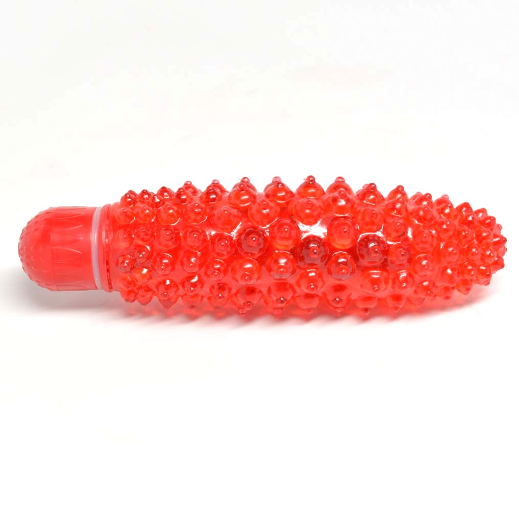 Multispeed WATERPROOF Vibrating Jelly Dildo Bumps Vibrator 7 Inch Dong - Picture 12 of 13