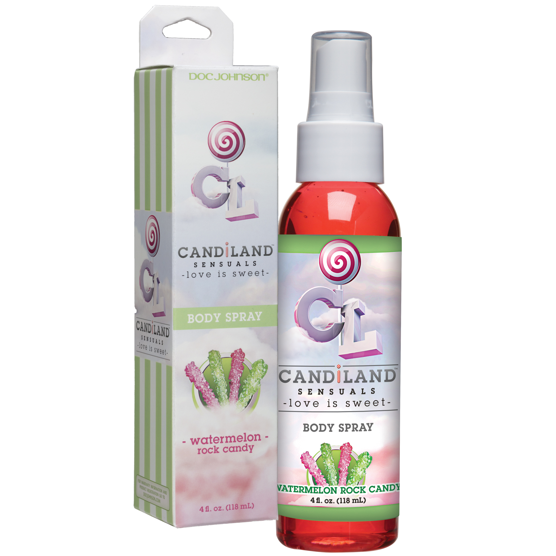 Candiland Sensuals Edible Flavored Kissable Body Spray Mist 4oz