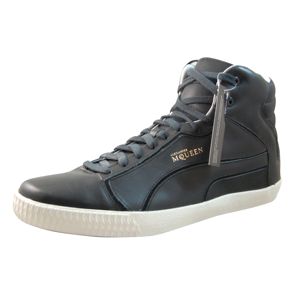 PUMA Mens Alexander McQueen Street Climb II Mid Black fashionsneakers