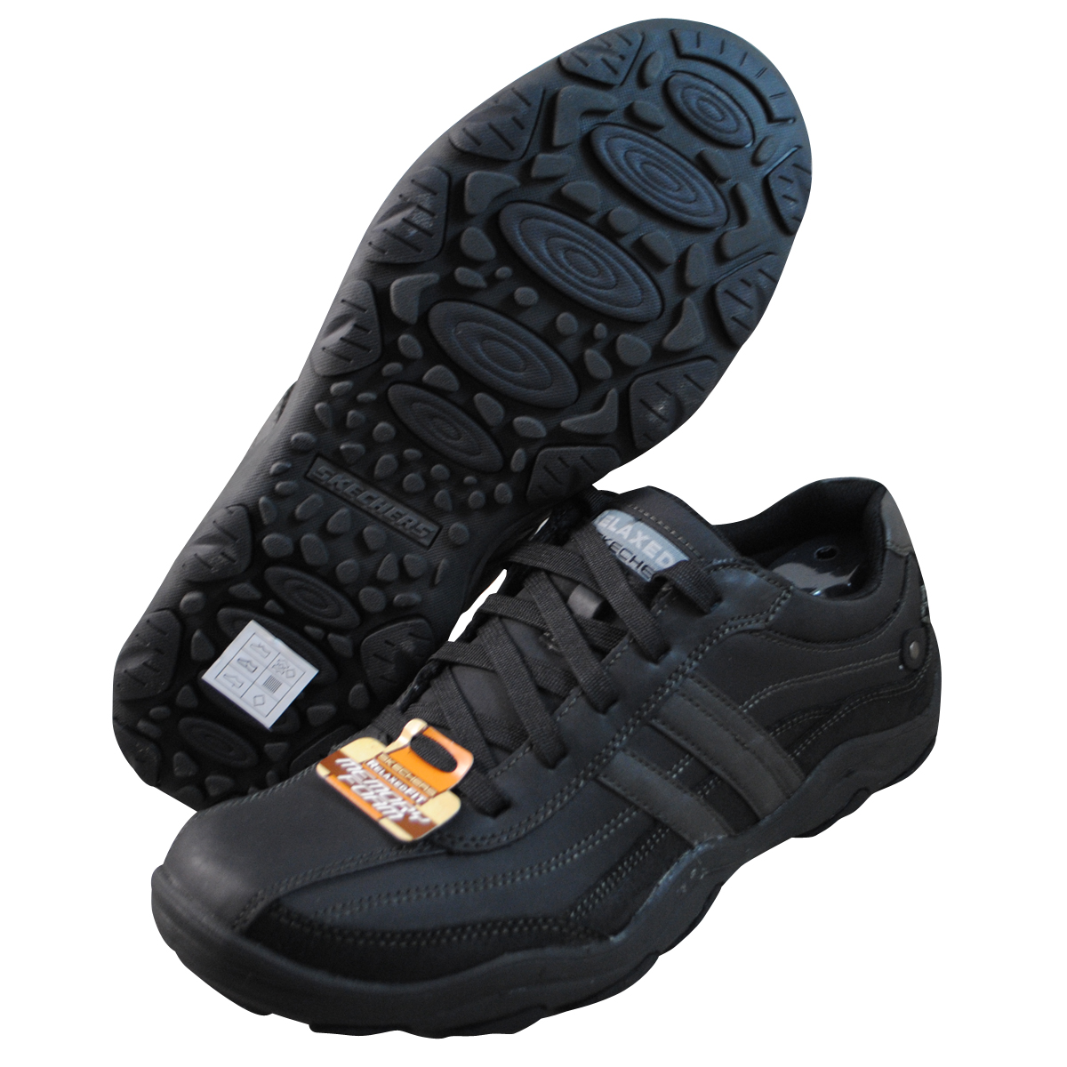 Skechers Mens Bolland Monitor Black oxfords shoes 63375BLK eBay