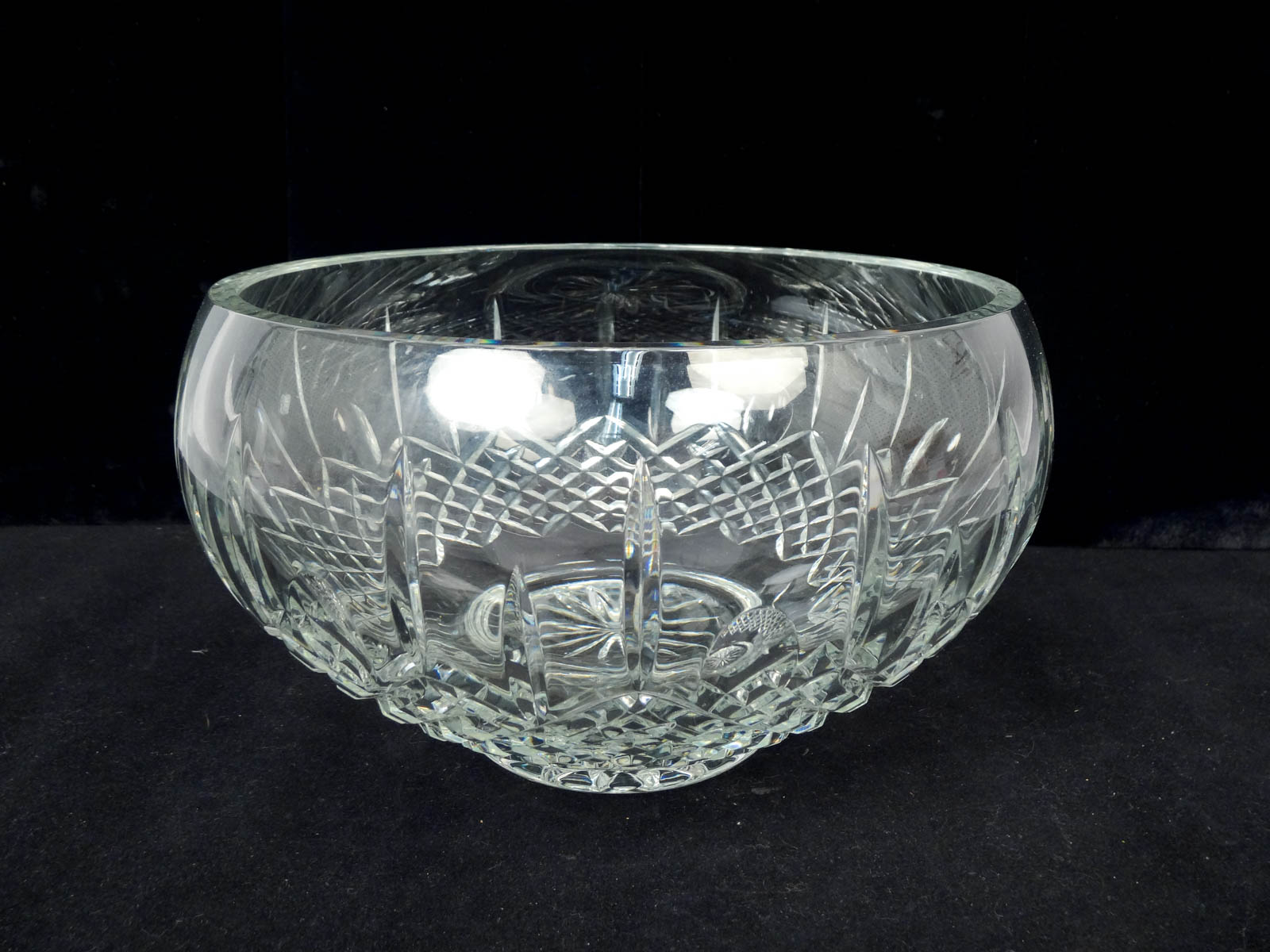 Striking Estate Found Waterford Crystal Nocturne Cut Glass Bowl eBay