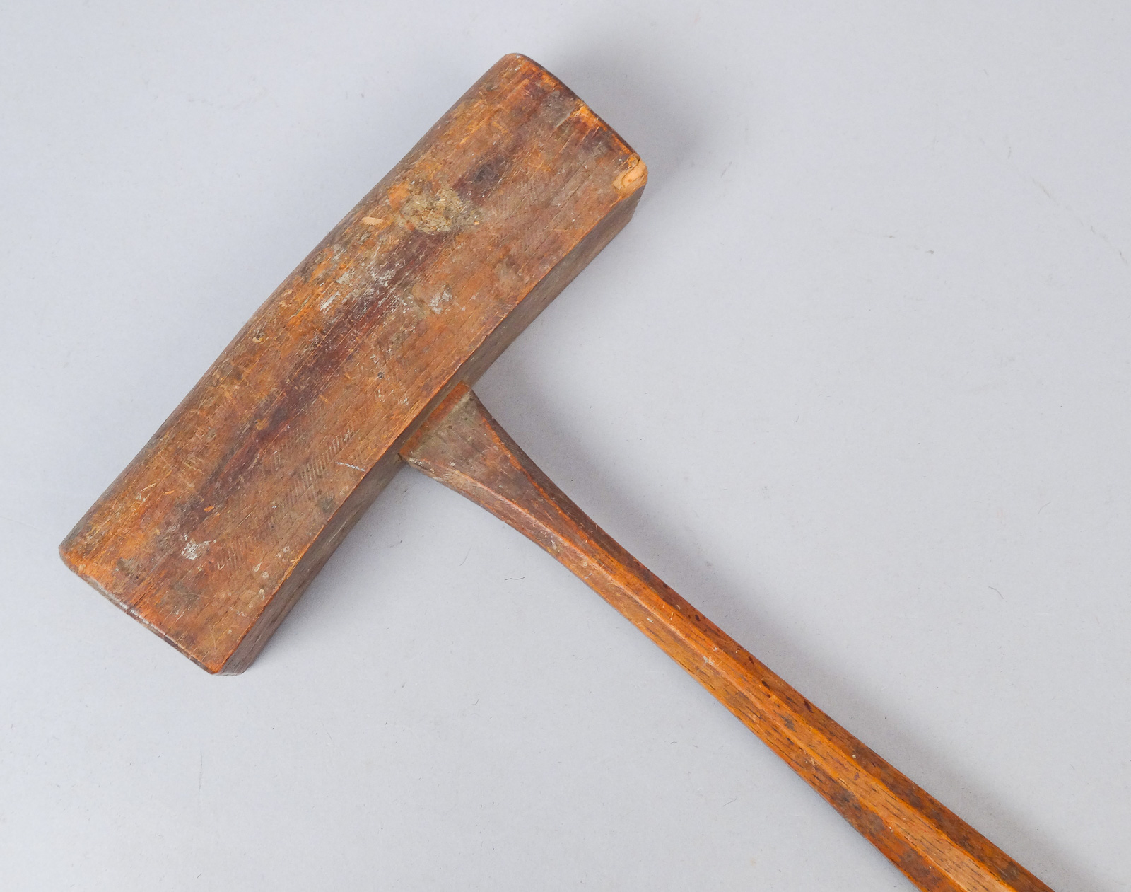 Fine Antique Estate Found Meiji Era c1900 Carved Japanese Wooden Mallet