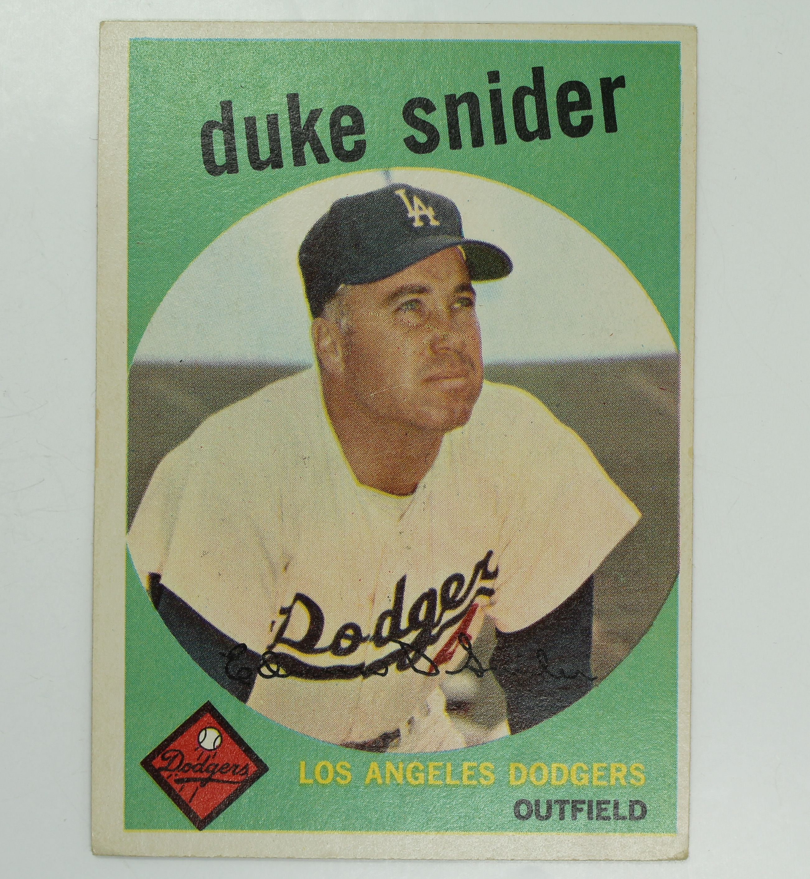 Vintage 1959 Topps 20 Duke Snider Los Angeles Dodgers Baseball Card eBay