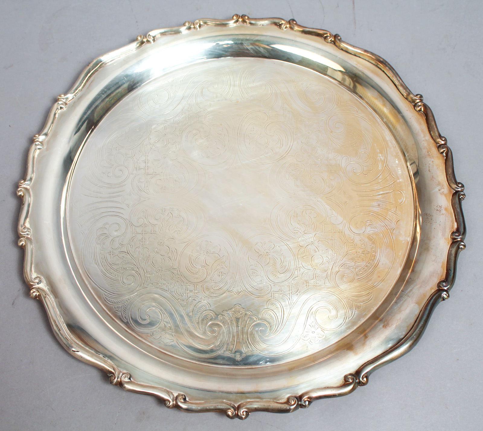 Vintage Rogers Silver SP Alcohol Burner Chafing Dish & Serving Tray W