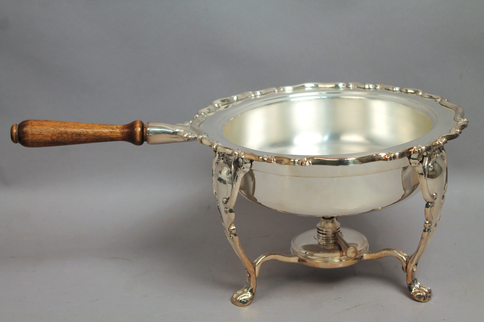 Vintage Rogers Silver SP Alcohol Burner Chafing Dish & Serving Tray W