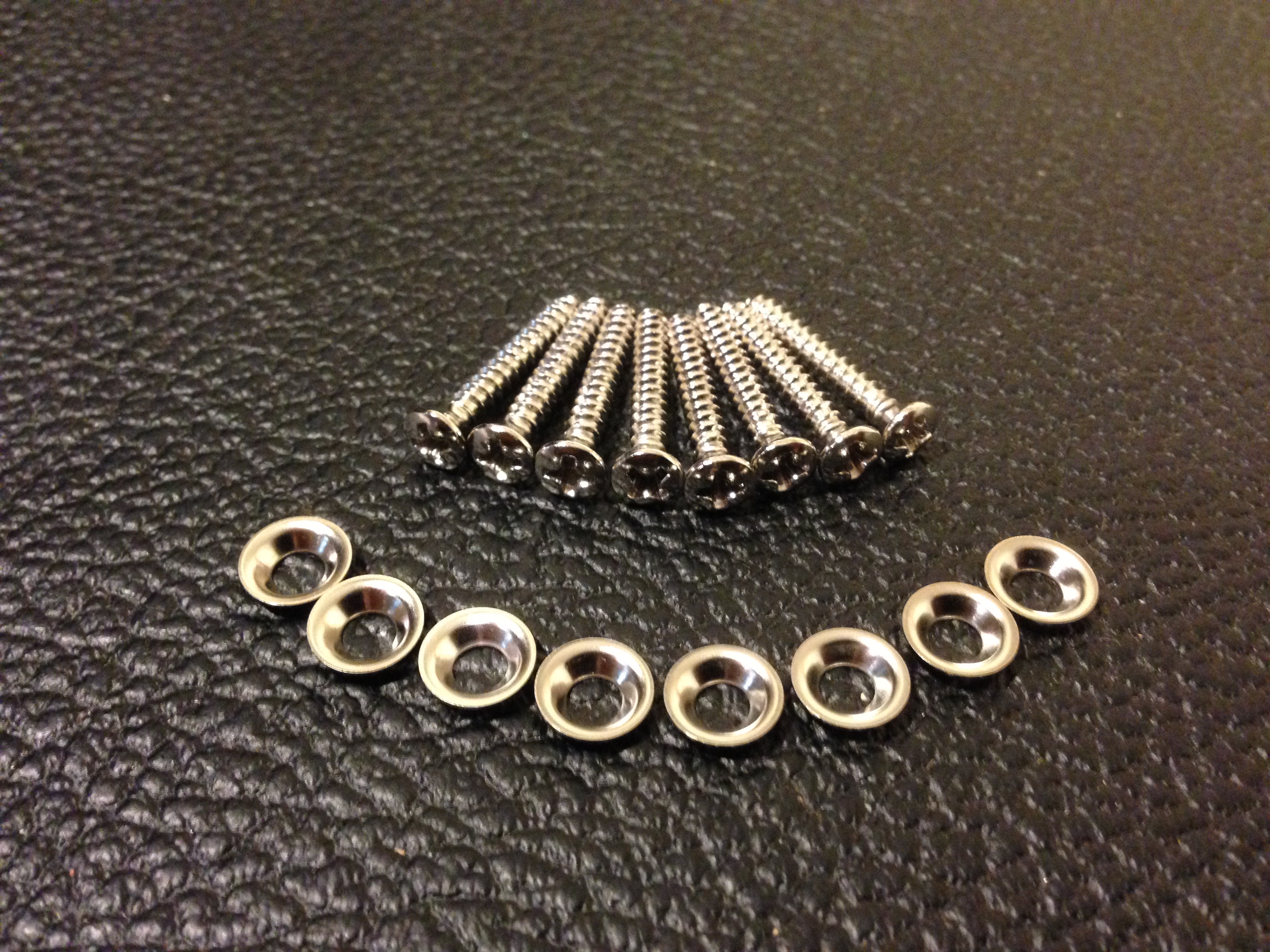 Genuine Fender Back Panel Screws & Washer Set of 8 0037952049