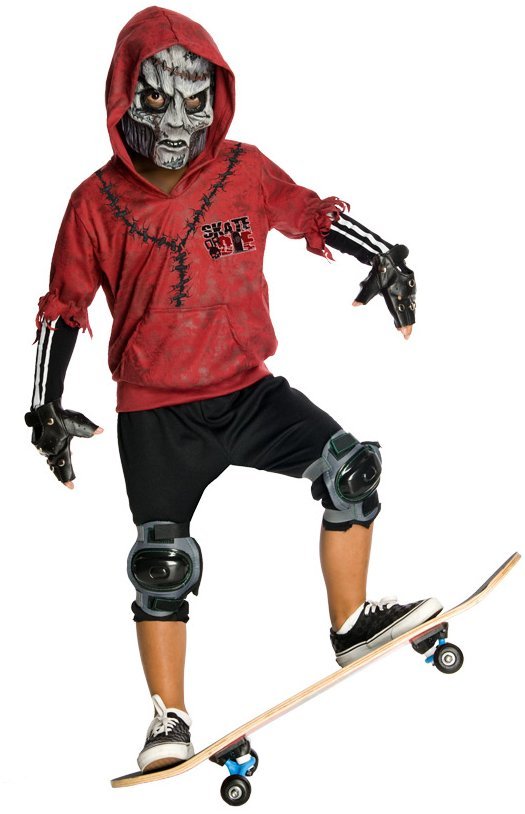 Boys Skate or Die Zombie Skater Kid Halloween Costume L eBay