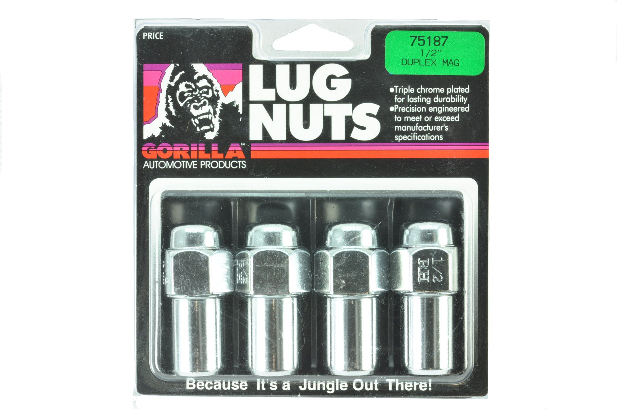 Gorilla 75187 Chrome Duplex Mag Lug Nuts 1/2 in x 20 RH eBay