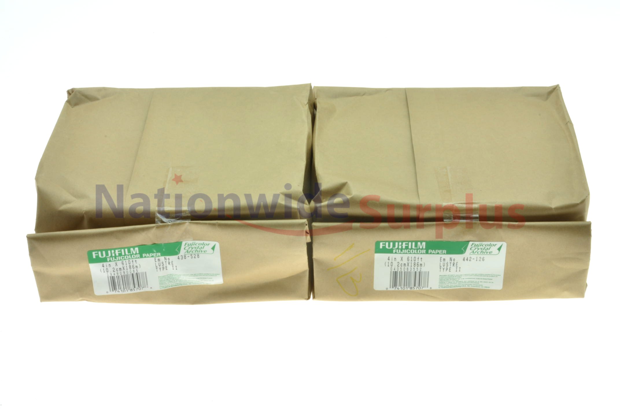 Lot of 2 Fujifilm Fujicolor Crystal Archive Paper Type II 4" x 610 ...