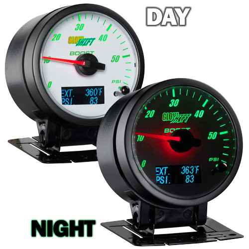 3in1 GLOWSHIFT CUMMINS DIESEL COMBO GAUGE BOOST PYROMETER FUEL PRESS