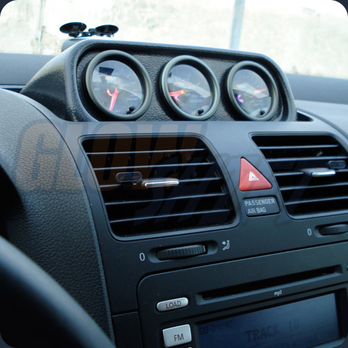 0207 SUBARU IMPREZA WRX STI TRIPLE DASH CLOCK POD + 3 BLACK 7 COLOR