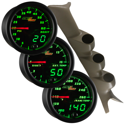 Tan 99 07 Ford F250 F350 Triple Pillar Pod Maxtow Boost Pyro Trans