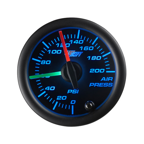 52mm Black 7 Series Dual Digital Air Pressure Gauge GSC713DN eBay