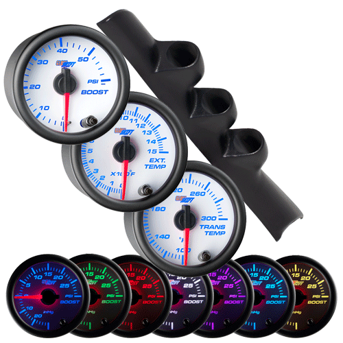 9497 Dodge Ram Pod & White 7 60 Boost, EGT & Trans Temp