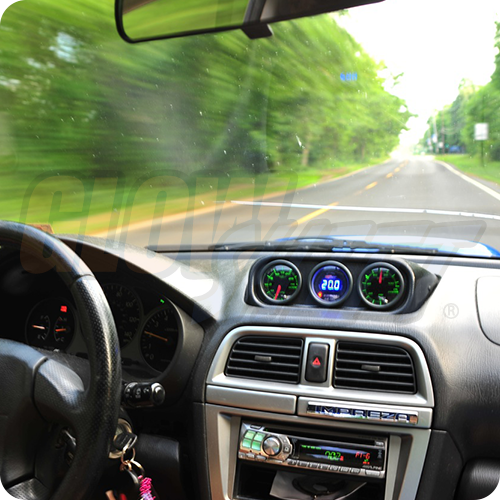 02 03 04 05 06 07 SUBARU IMPREZA WRX STI 3 GAUGE DASH CLOCK POD eBay