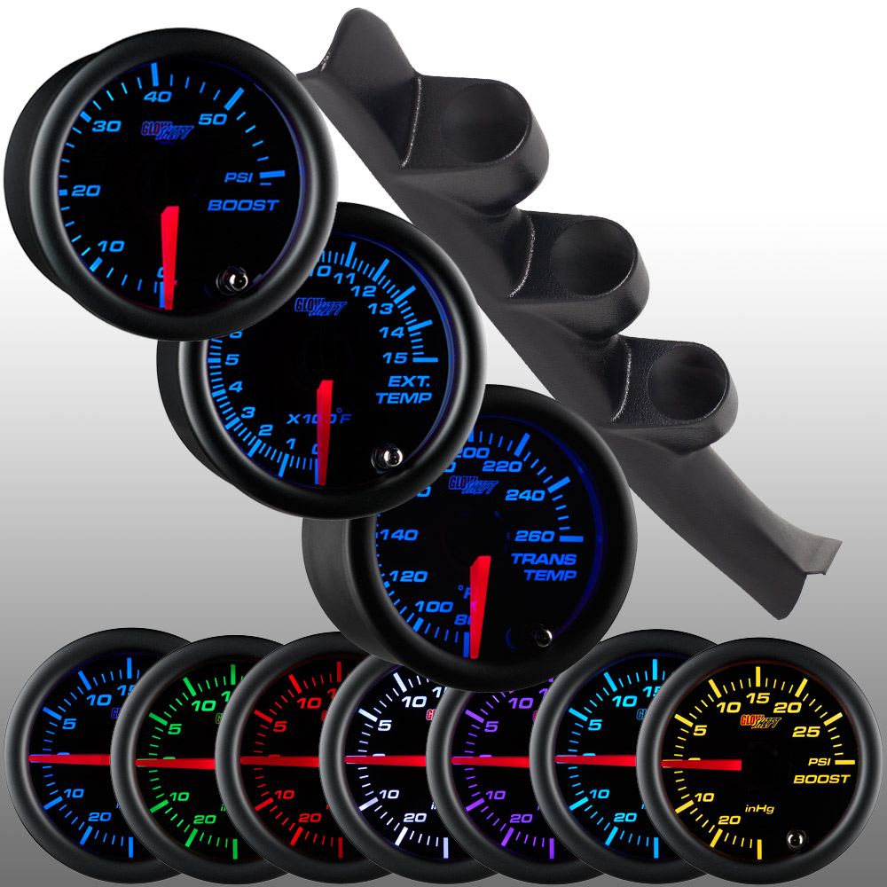 8894 CHEVY C/K TRUCK TRIPLE PILLAR POD & BLACK DIESEL GAUGE KIT eBay