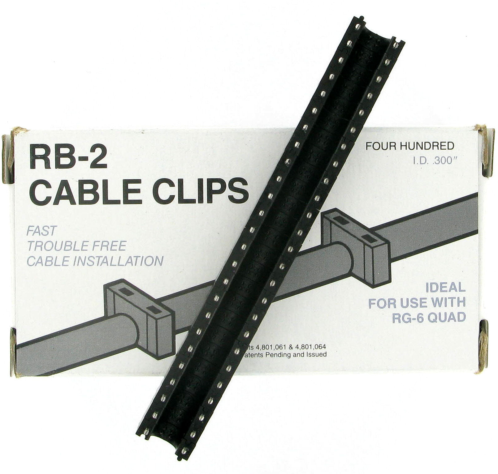 400 RG6 Quad Black Cable Clips for Use w RB2 Clip Gun eBay
