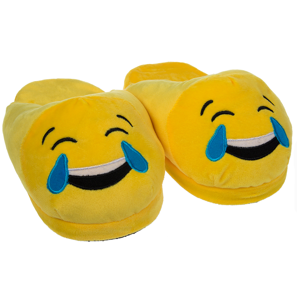 Emoji House Slippers Funny Soft Plush For Adults Kids Teens Bedroom