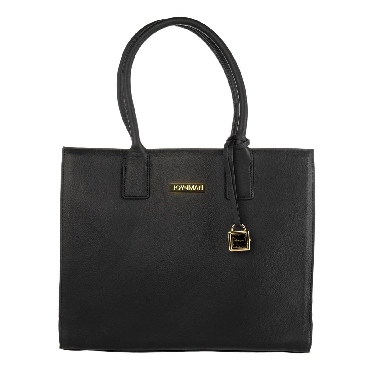 Joy & Iman Genuine Leather Hollywood Glamour Handbag Satchel Large Tote