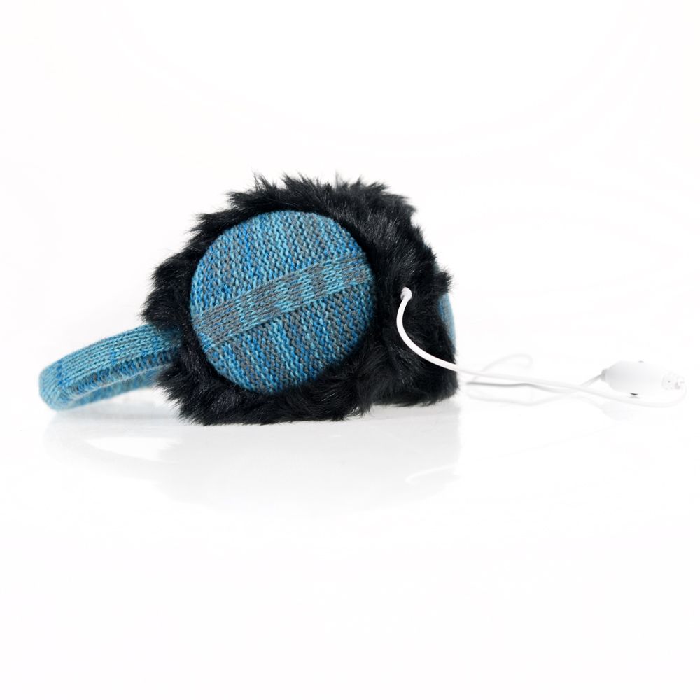 Wired Earmuff Headphones + Texting Glove Set Winter Ear Warmers for