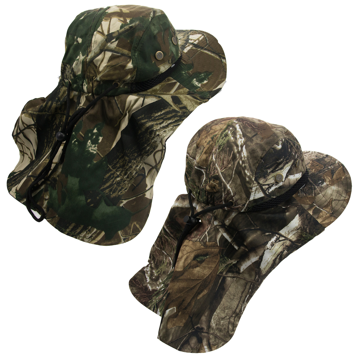 2 Boonie Hats With Neck Flap Sun Caps Head Giggles Buckets Adult Outdoor Fishing eBay
