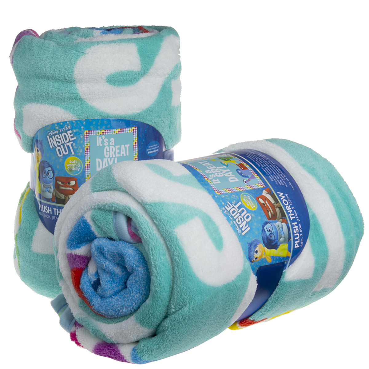 2pk Inside Out Or Avengers Soft Fleece 46x60” Plush Throw Blankets Kids