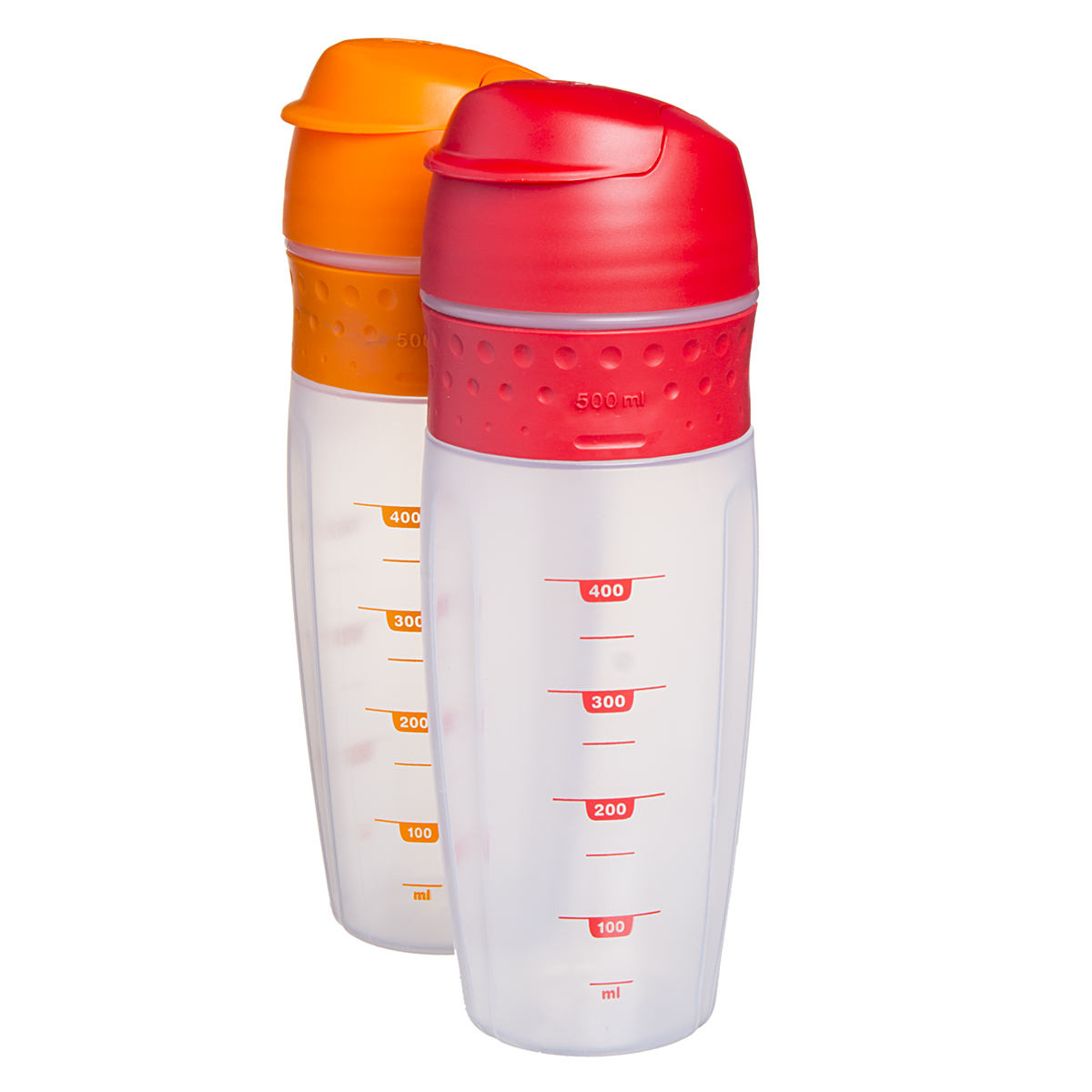 2pk Zyliss 500ml Quick Blender Shaker Bottles Snap Lid Cups 16oz
